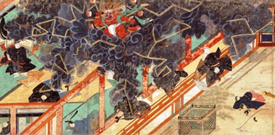 北野天神縁起絵巻：鎌倉時代の絵巻物
