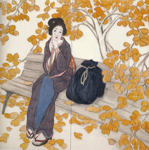 秋のいこい：竹久夢二の美人画